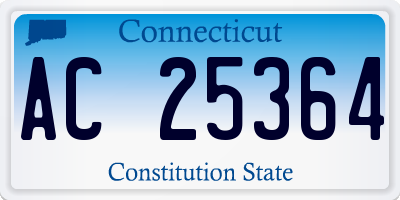 CT license plate AC25364