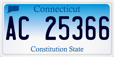 CT license plate AC25366