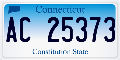 CT license plate AC25373