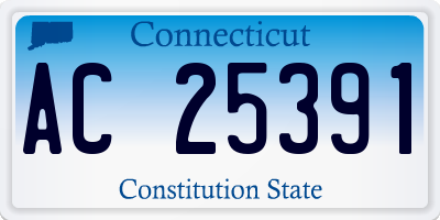 CT license plate AC25391