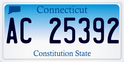 CT license plate AC25392