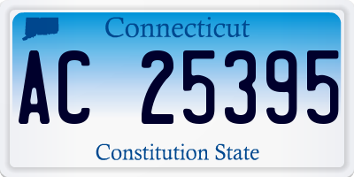 CT license plate AC25395