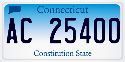 CT license plate AC25400