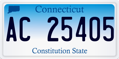 CT license plate AC25405