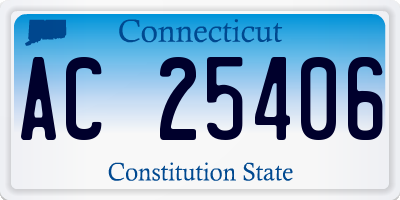 CT license plate AC25406