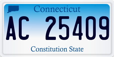 CT license plate AC25409