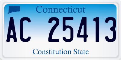 CT license plate AC25413