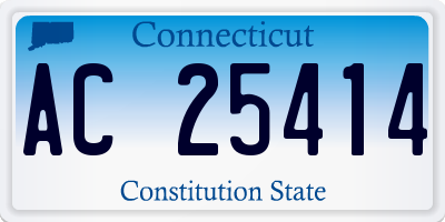 CT license plate AC25414