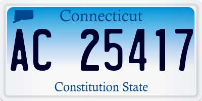 CT license plate AC25417