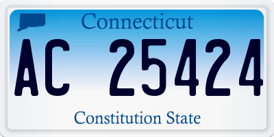 CT license plate AC25424