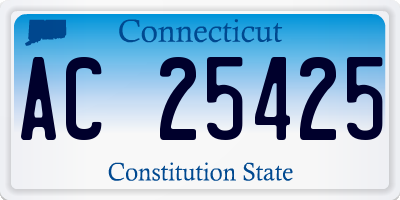 CT license plate AC25425