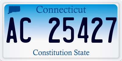 CT license plate AC25427