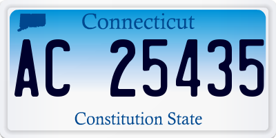 CT license plate AC25435