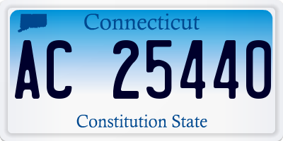 CT license plate AC25440