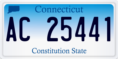 CT license plate AC25441