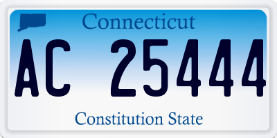 CT license plate AC25444