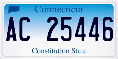 CT license plate AC25446