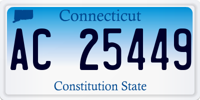 CT license plate AC25449