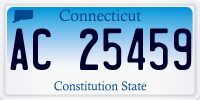 CT license plate AC25459