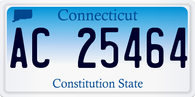 CT license plate AC25464