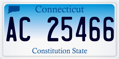 CT license plate AC25466