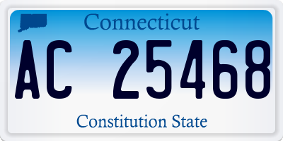 CT license plate AC25468