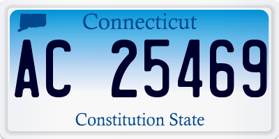 CT license plate AC25469