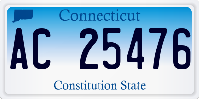 CT license plate AC25476