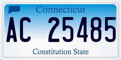 CT license plate AC25485