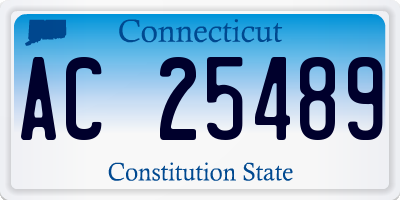 CT license plate AC25489