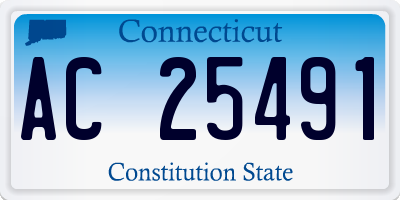 CT license plate AC25491