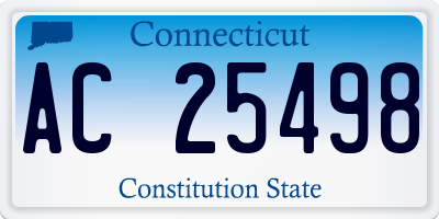 CT license plate AC25498