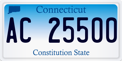 CT license plate AC25500