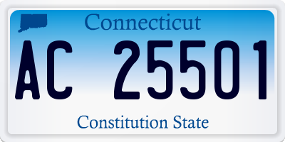 CT license plate AC25501