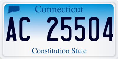 CT license plate AC25504