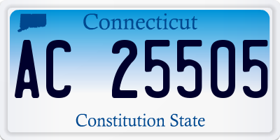 CT license plate AC25505