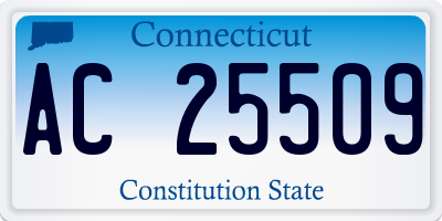 CT license plate AC25509