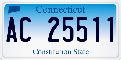 CT license plate AC25511