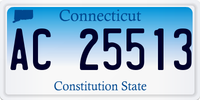 CT license plate AC25513