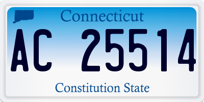CT license plate AC25514