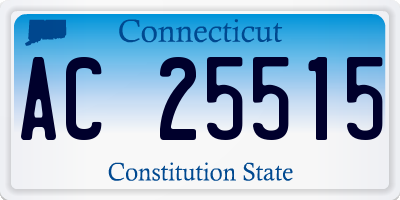 CT license plate AC25515
