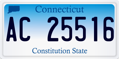 CT license plate AC25516