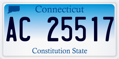 CT license plate AC25517