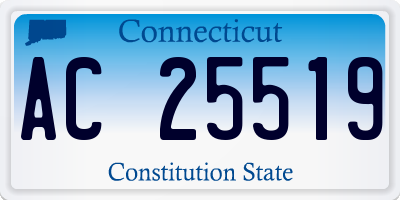 CT license plate AC25519