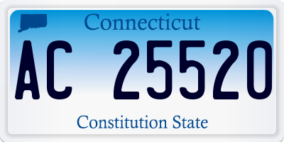 CT license plate AC25520