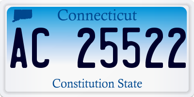 CT license plate AC25522