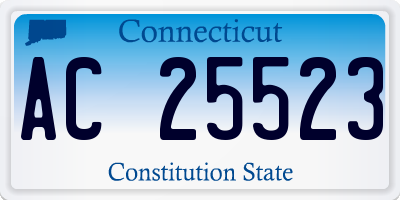 CT license plate AC25523