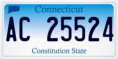 CT license plate AC25524