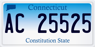 CT license plate AC25525