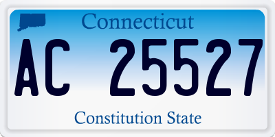 CT license plate AC25527